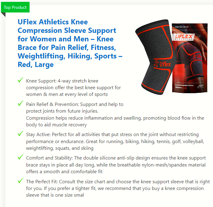 uflex knee sleeves for running